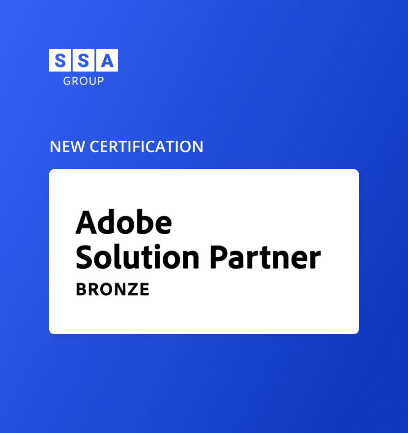 SSA Group has become an Adobe Bronze Partner