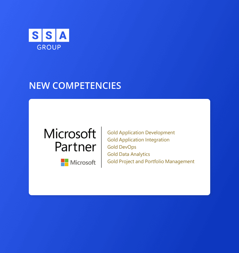 SSA Group expanded its list of Microsoft Gold Competencies
